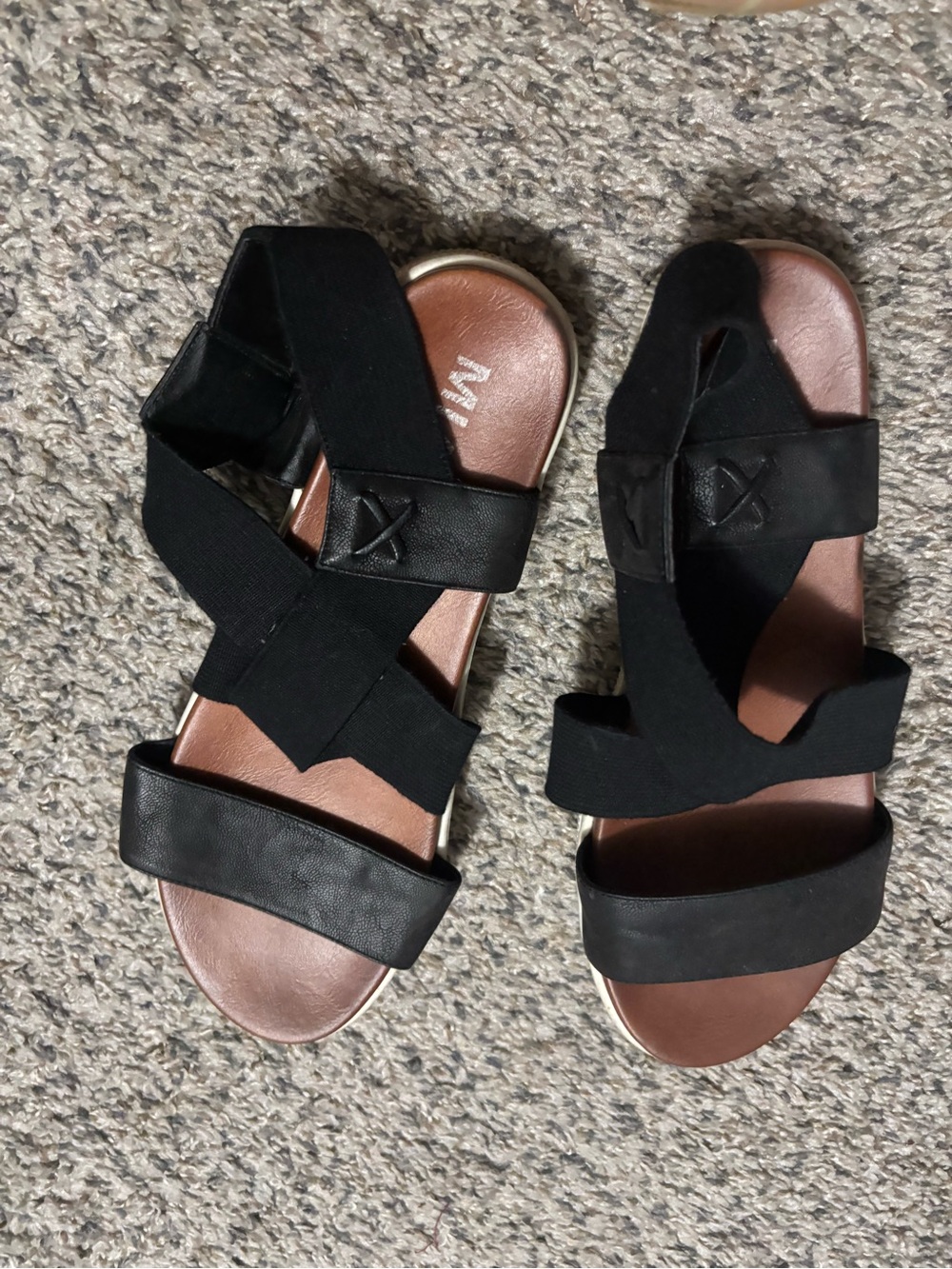 Women’s Black Strappy Comfort Sandals